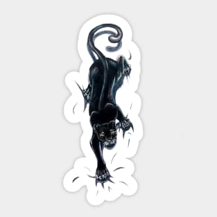 Climbing Panther Sticker